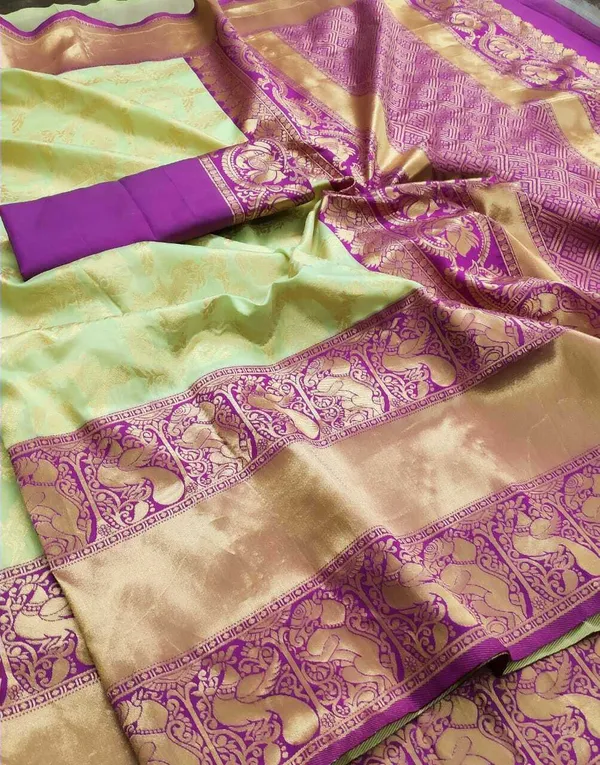 Light_Green_Embellished_Bollywood_Jacquard_Saree_(Light_Green)